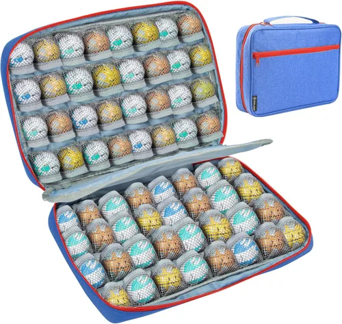 Vista 8 de KISLANE Carrying Case Compatible with 64 Bakugan Figures, Case Compatible with Bakugan Accessories, Bag Only (Black)