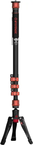 Vista 12 de IFOOTAGE Cobra 3 A150S Strike Monopod, control de bloqueo de pedal, ajuste rápido de altura de un solo paso, monopie de fotografía profesional