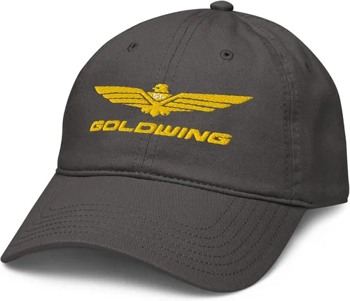 Vista 17 de Honda Gorro de béisbol ajustable con logotipo de Goldwing, Azul marino