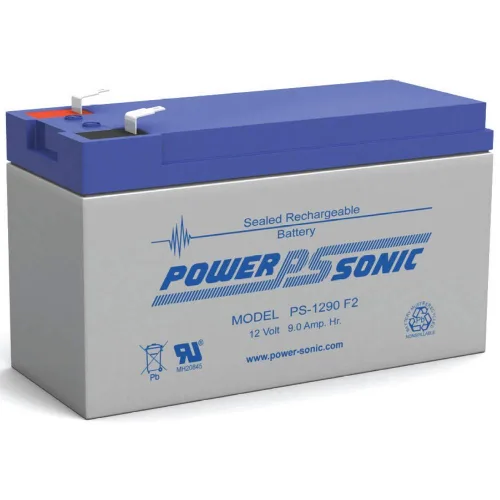 Power-Sonic PS-1290 - Batería recargable SLA de 12 voltios y 9 amperios hora (terminales F2)