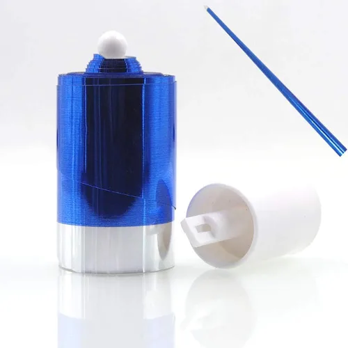 Vista 2 de Enjoyer Varita mágica de plástico que desaparece de bastón a seda Trucos de magia de primer plano Accesorios de escenario (azul)