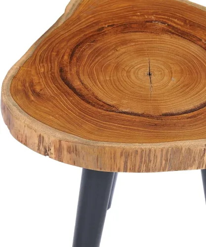 Vista 4 de Mesa auxiliar, mesa de centro moderna de mediados de siglo, juego de mesa auxiliar adecuada para sala de estar, balcón, oficina, sala de estar