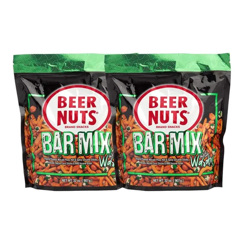 Vista 13 de BEER NUTS Original Bar Mix - Pretzels, Cheese Stix, Sesame Stix, Insane Grain - Bolsa resellable de 20 onzas (paquete de 2)