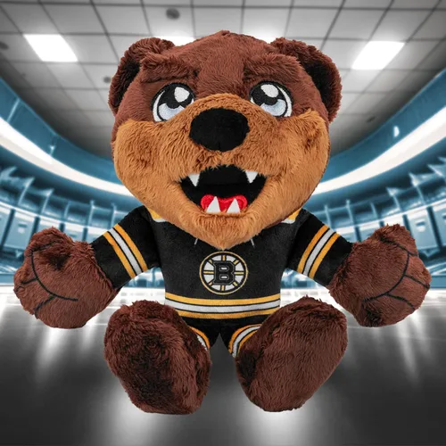 Vista 6 de Bleacher Creatures Boston Bruins Blades 8" Kuricha Mascot Sentada de Peluche - Suave Inspirado en Mascota Chibi de la NHL
