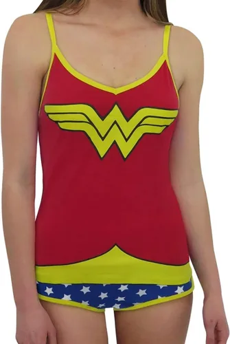 DC Comics Wonder Woman Juniors Glow in The Dark Camisole and Underwear Set (adolescenteadulto)