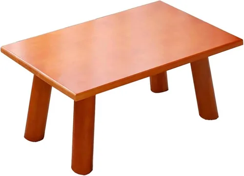 Vista 2 de Mesa de Centro Solid Wood Small Coffee Table Japanese Style Bay Window Bed Desk Dining Table Computer Table Living Room Balcony Bedroom Pine Sitting