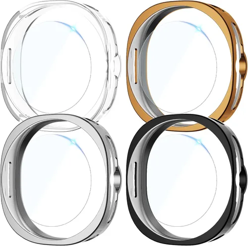 Vista 25 de Rc-Z para Samsung Galaxy Watch 5/Galaxy Watch 4 de 40 mm, paquete de 4 fundas de TPU suave con cubierta completa para la cara, protector de pantalla