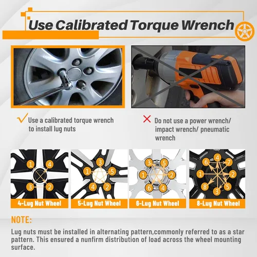 Vista 5 de MIKKUPPA Tuercas de rueda 9/16-18 - Repuesto para Dodge Ram 1500 2002-2011, Durango 2004-2009, Dakota 2006-2010, Chrysler Aspen 2006-2009 ruedas