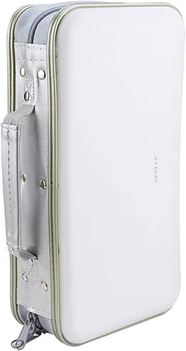 Vista 13 de Cartera para CD y DVD, capacidad de 96 pulgadas, resistente, resistente, almacenamiento de DVD, carcasa dura, soporte para disco de CD, funda