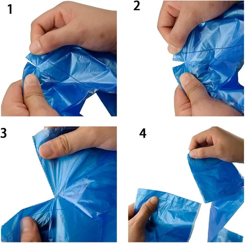 Vista 2 de Bolsas de basura azules de 1.6 galones, 120