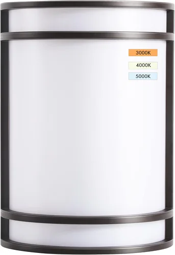 Vista 11 de CLOUDY BAY Aplique de pared LED de 3 colores, iluminación de pared, 3000 K/4000 K/5000 K, lámpara de pared ajustable de temperatura de color, 15 W