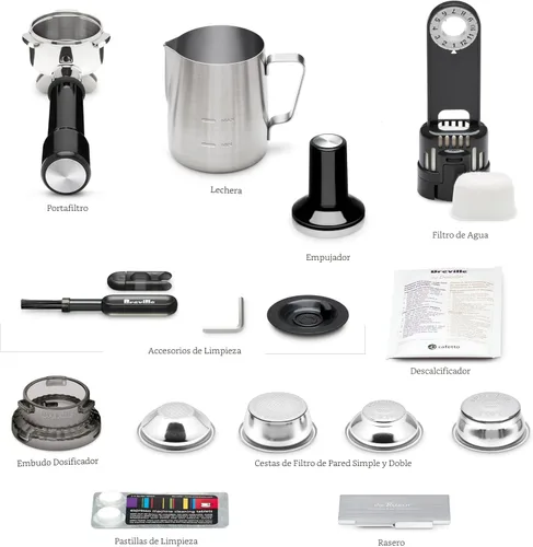 Vista 8 de Máquina de espresso Breville Barista Pro BES878BTR, Trufa Negra