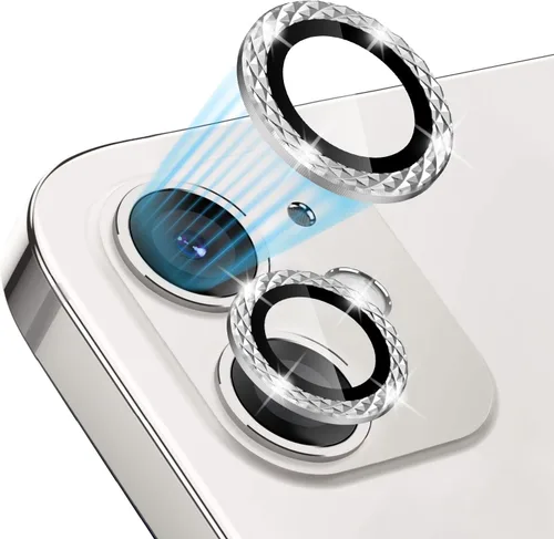 Vista 10 de Protector de lente de cámara compatible con iPhone 12 mini (5.4 pulgadas)/12 (6.1 pulgadas)/11 (6.1 pulgadas), protector de pantalla de vidrio