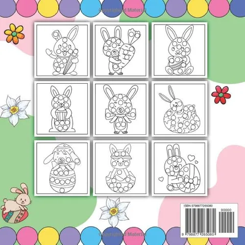 Vista 2 de Easter Basket Stuffers Dot Art Activity Book For Toddler Easy Easter Paint Dauber Coloring Book Toddlers And Preschool Kids Ages 2+. Easter Gift