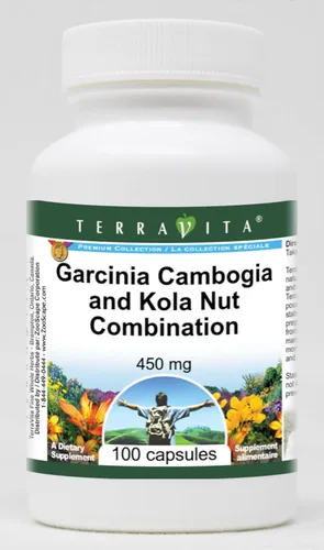 Garcinia Cambogia y Kola Nut Combinación - 450 mg (100 Cápsulas, ZIN: 516377)