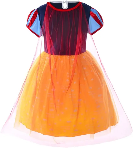 Vista 3 de Little Girls Princess Costume For Birthday Party With Headband
