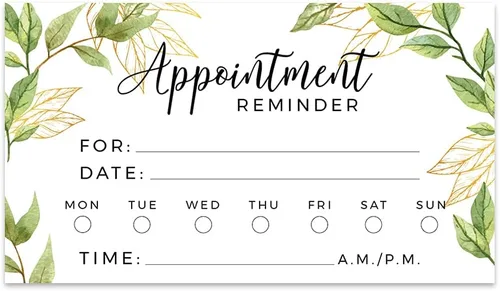 Vista 13 de Andaz Press Tarjetas de Citas de Negocio para Barbería para Recordatorio de Cliente, Salón de Belleza, Salón de Belleza, Peinado, Peluquería, Corte