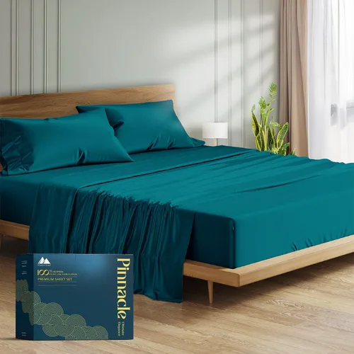 Vista 32 de Mayfair Linen - Juego de sábanas de 100% algodón egipcio tamaño King - Sábanas de lujo de 1500 hilos de algodón egipcio tamaño King