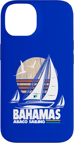 Vista 4 de Abaco Sloop Sailing Bahamas Regatta Sailboat Bahamian Flag Case for iPhone 16