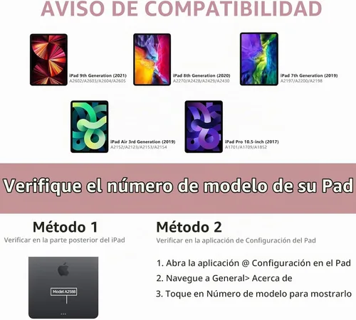 Vista 3 de COO Funda con teclado para iPad 10.2" 9ª/8ª/7ª generación, para iPad Air 10.5" (3ª generación) / para iPad Pro 10.5", con retroiluminación de 10