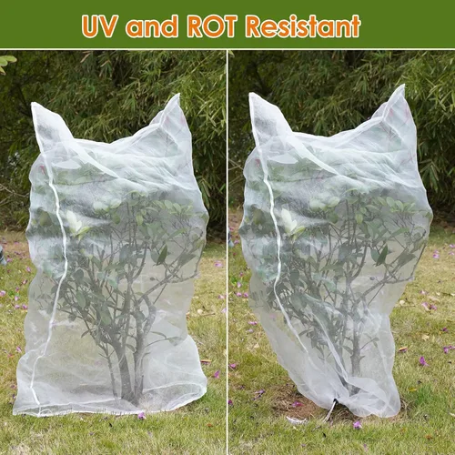 Vista 6 de Cubierta de malla para plantas, malla de jardín al aire libre, red para plantas de tomate, cubierta para plantas de mosquito, red de pájaros