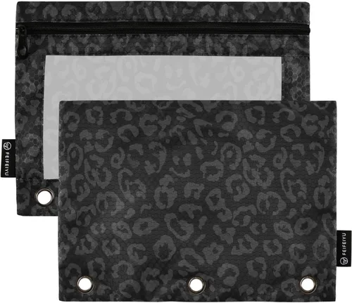 Vista 42 de Baseball White Pencil Pouch for 3 Ring Binder 2 Pack Binder Pencil Pouches Zippered Clear Pencil Case Cosmetic Bag for Office School College Supplies