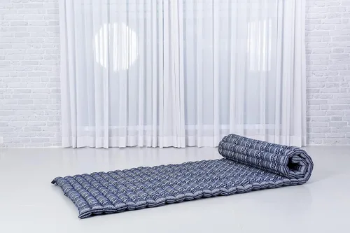 Vista 701 de Leewadee colchón tailandés enrollable para cama de invitados, tapete de yoga, para masaje tailandés, ecológico, orgánico y natural.