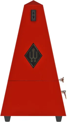 Vista 4 de Wittner 903558 Metrónomo de carcasa de plástico con campana, rojo oscuro