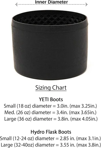 Vista 5 de Protective Silicone Boot Sleeve with DropShield Technology, Compatible with Yeti, Hydro Flask, Stanley, and More