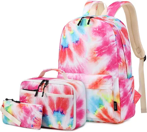 Imyth Backpack for Teen Girls School Gift Bookbag Lunch Box Pencil Bag 3 in 1 Set
