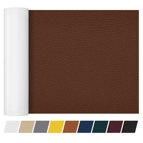 Vista 67 de Cinta de parche de reparación de cuero de 4 x 60 pulgadas, cinta autoadhesiva fuerte para muebles, sofás, sillones, asientos de automóvil, armarios