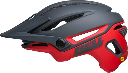 Vista 4 de Bell Sixer MIPS - Casco para bicicleta de montaña para adulto, gris materojo (2022), M (796.1-23.2 in)