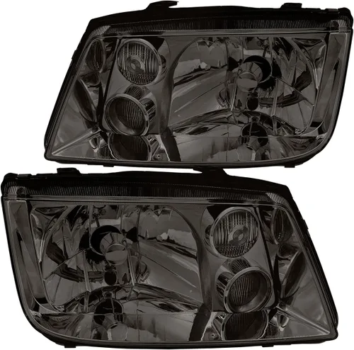 AJP Distributors Faros delanteros de conducción de parachoques delantero, luces de señal + faros antiniebla, compatible con Jetta Bora MK4 MKIV 1999