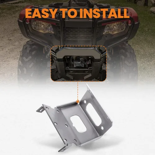 Vista 4 de maXpeedingrods Placa de montaje de cabrestante para Honda Foreman Rubicon Rancher TRX500 TRX420 TRX520 2014-2024