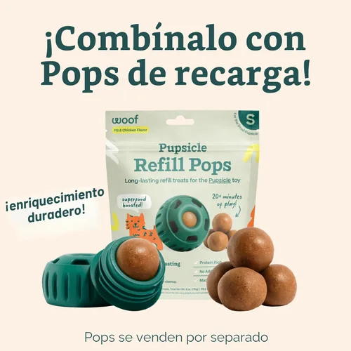 Vista 6 de WOOF Pupsicle - Juguete interactivo para perros de larga duración para mantener a tu cachorro ocupado y distraído - Seguro para perros - Diseño