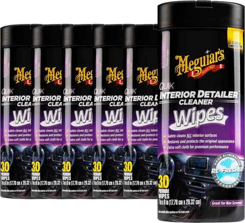 Vista 4 de Meguiar's Quik Limpiador de detalladores interiores, 24 onzas Limpia y refresca el interior del automóvil, uso en plásticos, cuero y goma