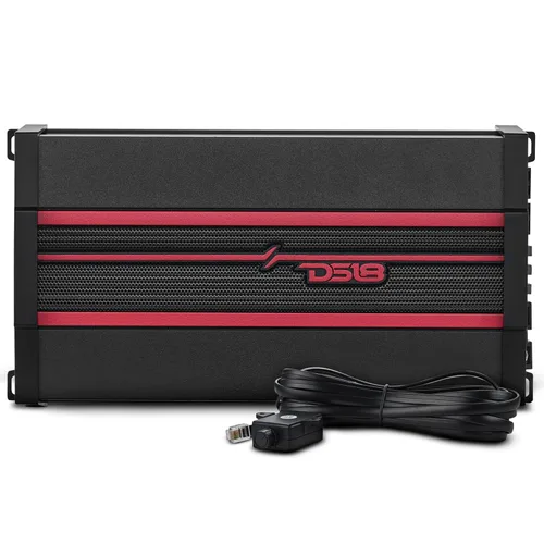 Vista 12 de DS18 CANDY-X5B Amplificador en negro - Clase D, 5 canales, 2000 vatios máximo, digital, 1/2/4 ohmios, con controlador de nivel de subwoofer remoto