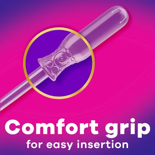 Vista 6 de Tampax Radiant tampones para mujeres, multipack, con trenza LeakGuard, absorbencia regular/súper/súper plus, sin perfume, 28