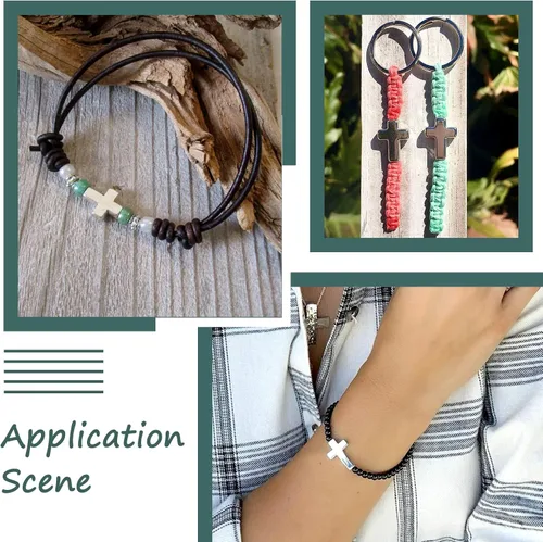 Vista 19 de Craftdady - Cuentas pequeñas de cruz de metal