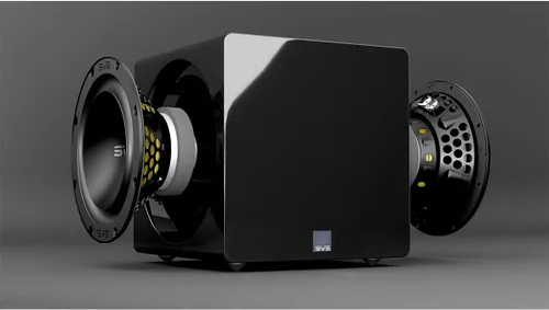 Vista 4 de SVS 3000 Micro Subwoofer Sellado con controladores duales de 8" totalmente activos (negro brillo piano)
