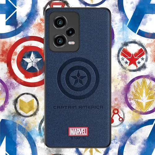 Vista 7 de IRON SPIDER Funda para Xiaomi Poco X5 Pro 5G, con personaje de superhéroe compatible con Xiaomi Poco X5 Pro Funda de cuero azul (capitán)