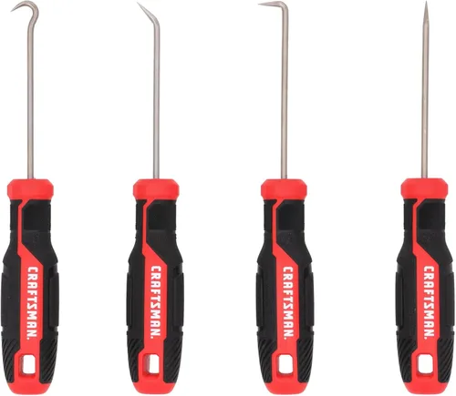 CRAFTSMAN Juego de 4 ganchos y púas, selección recta, completo 180, 90 y gancho de ángulo pequeño de 35 grados (CMHT65134)