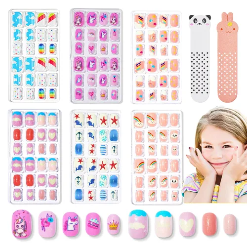 Vista 15 de Modelones Uñas postizas extra cortas a presión, color blanco lechoso A1-blanco lechoso
