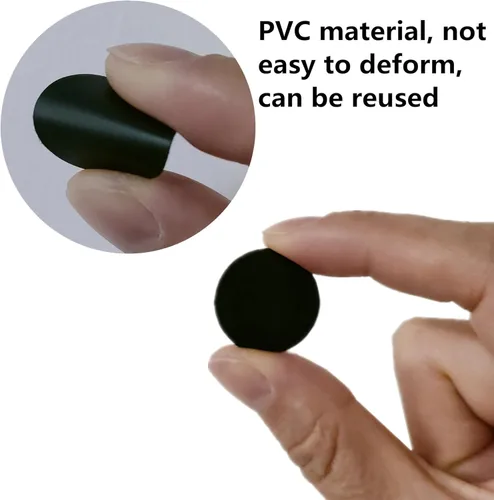 Vista 5 de 216 tapas de agujeros para tornillos, material de PVC de 0.83 pulgadas, autoadhesivas, 4 hojas de calcomanías a prueba de polvo, accesorios de 4