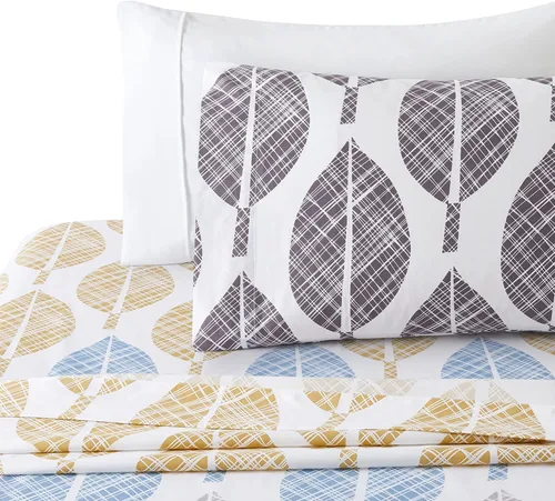 Vista 89 de Marina Decoration Juego de funda de edredón de 3 piezas con 2 fundas de almohada, diseño de rayas negras y grises, tamaño doble/matrimonial