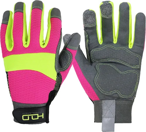 Vista 10 de HLDD HANDLANDY Work Gloves Women, Safety Work Gloves Touchscreen Working Glove for Mechanic, Gardening, Construction, DIY