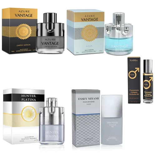 Vista 18 de Set de Regalo de Colonia para Hombre - Paquete Variado de 4 Fragancias de Larga Duración con Colonia de Feromonas de 10ml