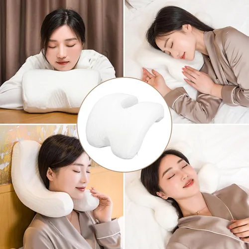 Vista 4 de Almohada para dormir para pareja, almohada de brazo de rebote lento, almohada de presión de rebote lento, almohada de espuma viscoelástica, almohada