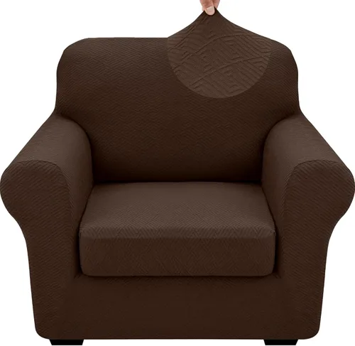 Vista 43 de XINEAGE - Fundas para sofá de 3 piezas, para sofá de 2 cojines extragrandes, funda súper elástica para sofá de 2 asientos, funda universal para sofá