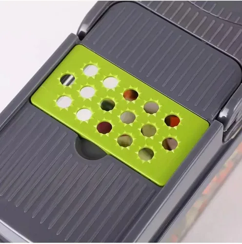 Vista 4 de Picador de verduras, mandolinas, LOUISRV Veggie Chopper 14 en 1, rebanada de mandolina para cocina, multifuncional, picadora de cebolla, picadora